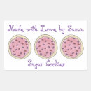Search for cookie rectangle stickers Made with love
