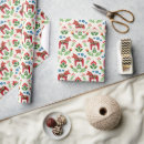 Search for folk art christmas wrapping paper Dala horse