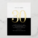 Recherche de foil 30ans anniversaire invitations Moderne