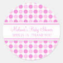 Recherche de point rose autocollants Baby shower
