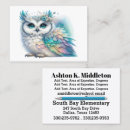 Search for owl business cards Back to school