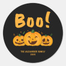Search for 3 pumpkins stickers Orange