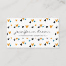 Search for heart business cards Elegant