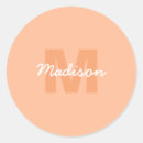 Search for peach monogram stickers Orange