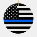 Search for american flag ornaments Police