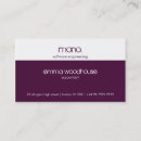 Recherche de aubergine cartes visite Élégant