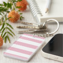 Search for and pink stripe rectangular keychains Geometric pattern
