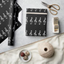 Search for clef wrapping paper Musical notes