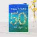 Search for gold 50th birthday cards Blue