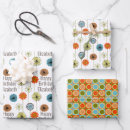 Search for mid century wrapping paper Green