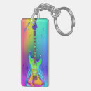 Search for music rocks rectangular keychains Musician