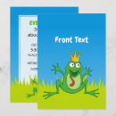 Recherche de grenouille avec la couronne invitations Prince