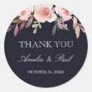Search for peony wedding stickers Navy