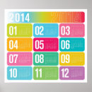Search for yearly calendar posters Colourful