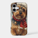 Recherche de noël de chien iphone coques Rouge
