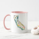 Search for california map mugs Los angeles