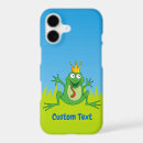 Recherche de prince de grenouille iphone coques Vert