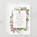 Search for red and green wedding invitations Winter