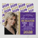 Search for brown and gold graduation invitations White