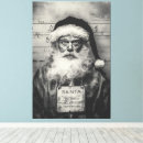 Search for santa canvas prints Black and white