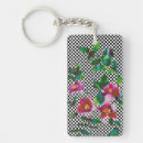 Search for artistic rectangular keychains Retro