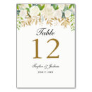 Search for gold wedding table cards Botanical