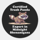 Search for funny raccoon stickers Cute