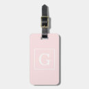 Recherche de rose blanc bagages étiquettes Monogrammé