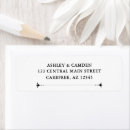 Search for art deco wedding return address labels Simple