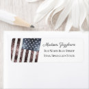 Search for usa flag return address labels Independence