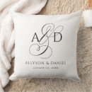 Search for elegant black and white pillows Typography