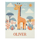 Recherche de safari baby shower posters Girafe