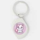 Search for anime lovers keychains Cat