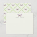 Search for blue butterfly note cards Purple