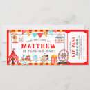 Search for circus ticket birthday invitations Carnival birthday party