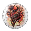 Recherche de dragon jeux de fléchettes Rouge