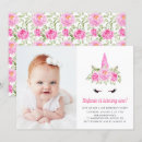 Search for unicorn 1st birthday invitations Girl first birthday