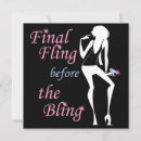 Search for final fling invitations Bride