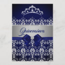 Recherche de navy blue quinceanera invitations 15e