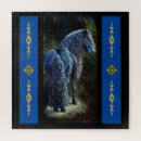 Recherche de étalon puzzles Noir