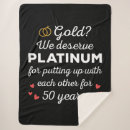 Search for 50th anniversary blankets Gold