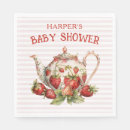 Recherche de baies serviettes Baby shower fraise