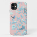 Recherche de fleurs bleu clair iphone coques Rose