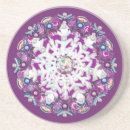 Recherche de flocon neige dessous de verres Rouge