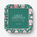 Search for ugly christmas sweater plates Xmas