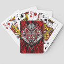 Recherche de loup jeux de cartes Tatouage