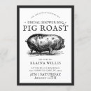 Search for pig party invitations Vintage