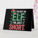 Search for funny elf christmas cards Red