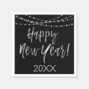 Search for happy new year napkins Silver