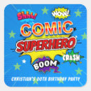 Search for superhero birthday stickers Kids birthday party